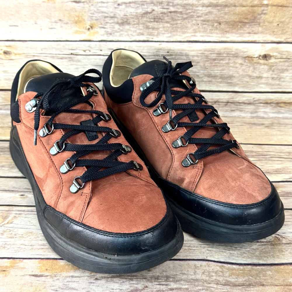 Samuel Hubbard Mens Red Rust Suede Leather Performance Walker Sneakers 12 W